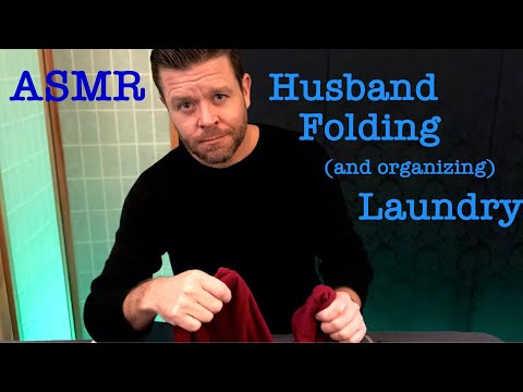 ASMR | Husband Folding (and organizing) Laundry