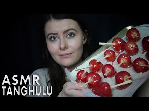 ASMR *Tanghulu* Candied Strawberries (Extremely Crunchy) | Eating Sounds | Chloë Jeanne ASMR