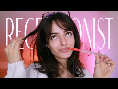 Passive Aggressive & Slightly Mean Receptionist Checks You In ⭐️ ASMR Roleplay (Soft Spoken)