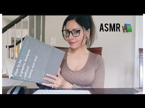 ASMR: Librarian Roleplay (page turning, typing and writing sounds)