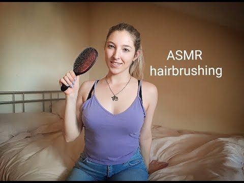 ASMR hair brushing and hair brush sounds for relaxation
