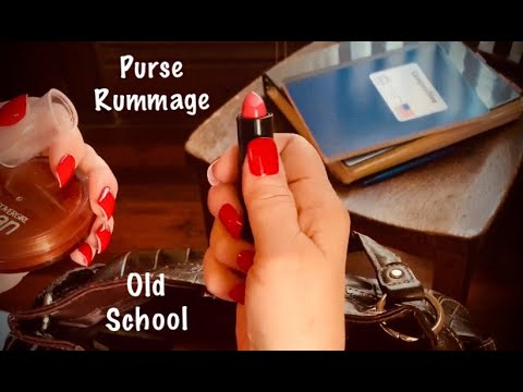 ASMR Special Request/Purse rummage (No talking) Old school days/looped 1X