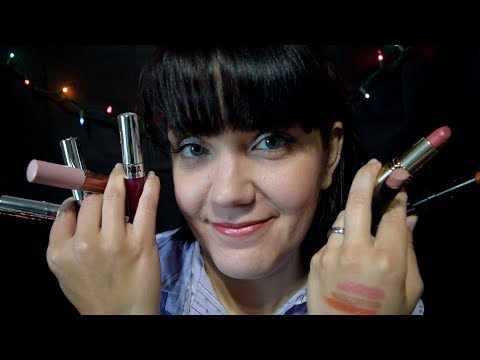 ASMR Makeup Consultant - Lipsticks - Soft Speaking, Face Touching