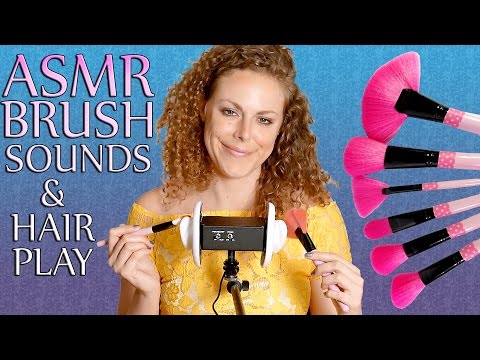 ASMR Brushing |  No Talking, Scalp Massage, Skin Brushing, Hair Play, Blowing, Ear Blowing