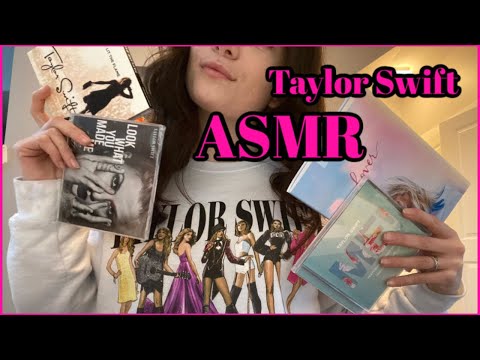 ASMR | Fast tapping and scratching on Taylor Swift merch