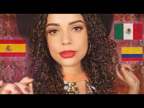 ASMR | 12 Beautiful SPANISH Trigger Words + kisses, face touching, BREATHY whispers