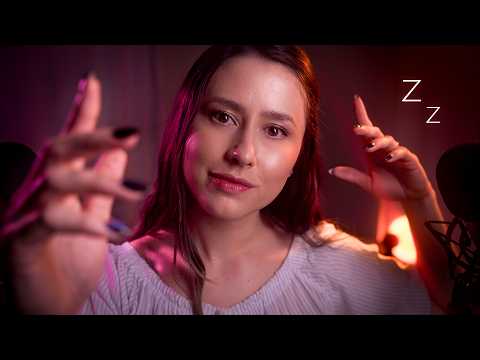 ASMR Hand Movements for Sleep + Mouth Sounds and 💤🌧 Jellyfish, Spiral, Plucking,...