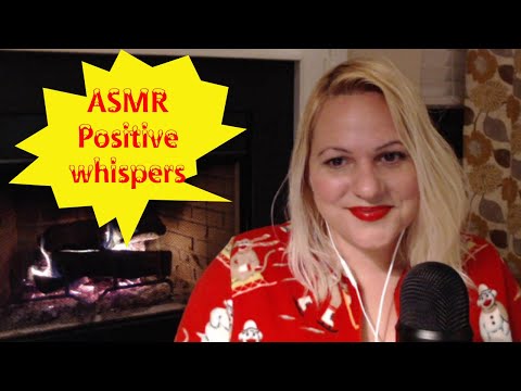 🔥  ASMR Positive Whispering by the fireplace 🔥