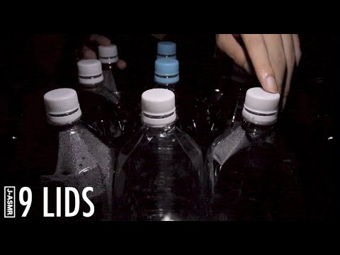 [音フェチ]ペットボトルのフタ/Plastic Bottle + Opening Lids Sound[ASMR]