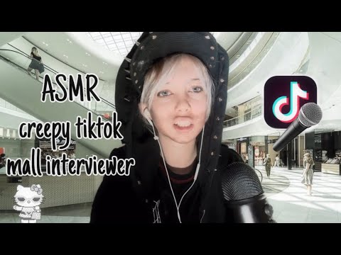 ASMR creepy tiktok mall interviewer🎙️ (soft spoken)