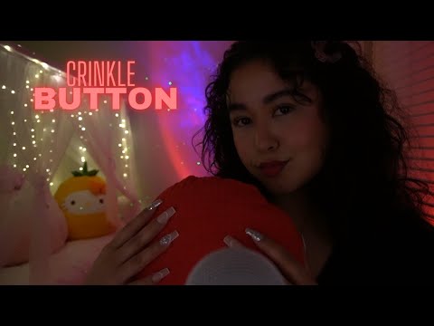 ASMR | 12 mins Crinkle button for sleep or relaxation 💤 (crinkle sounds, scratches, no talking)