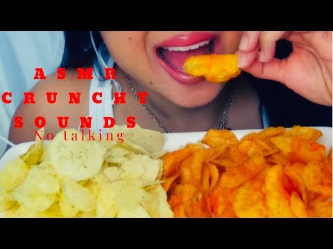 ASMR Lays Potato Chips Barbecue Sour Cream + Onion *Crispy Crunchy Eating Sounds* No talking 먹방
