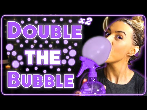 [ASMR] Hair Wash with Bubble gum sounds !!!