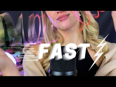 ASMR | Fast🚀 ASMR and Mouth Sounds for INTENSE TINGLES 🤯⚡️