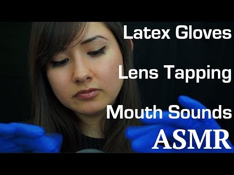 Mouth Sounds and Latex Gloves | ASMR [Whispered, Gum Chewing, Visual Triggers, Tapping, Crinkles]