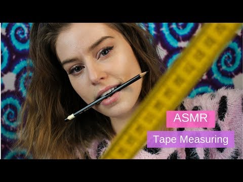 ASMR Measuring and Marking your Face (whispered)