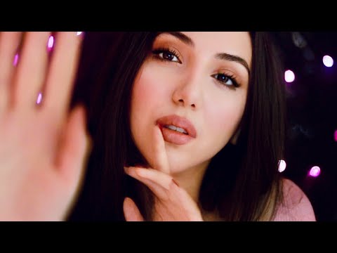 ASMR ✨ Tingle Touch✨ CloseUp Whispering / Face Touching / Hand Movements