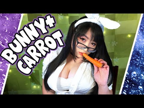 ASMR Bunny Carrot Eating ~ Crisp Mouth Sounds