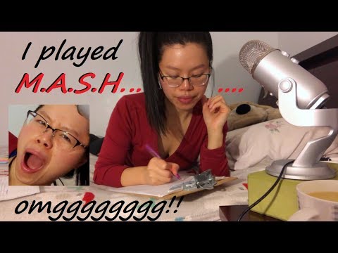 ASMR Playing M.A.S.H. The Childhood Game & I CAN’T BELIEVE WHAT HAPPENED!! (Counting/ Writing)