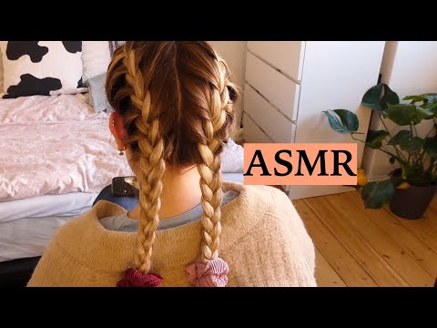 ASMR Hair Styling + Hair Brushing With 5 Different Brushes (Braiding & Hair Play Sounds, No Talking)