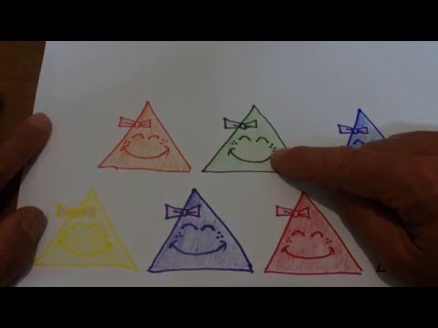 ASMR - Doodling - Australian Accent - Doodling Cute Triangles While Explaining in a Quiet Whisper