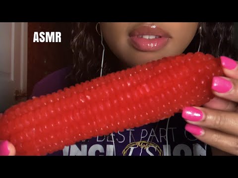 ASMR | Red corn on the cob 🌽  🥵