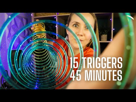 ASMR 15 Triggers in 45 Minutes