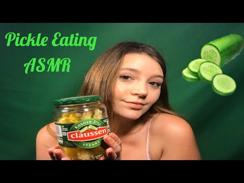 ASMR Pickle Eating 🥒 Crunchy Mouth Sounds, Tapping, Liquid Sounds, Mouth Sounds