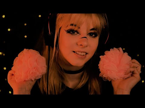 ASMR | 4 HOURS extra cozy Loofah Sounds for Sleep - no talking