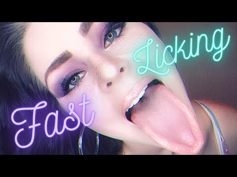 FAST LICKING ASMR 👅 | Lens Licking Up-Close for Tingles, Sleep and Relaxation 🥱😴