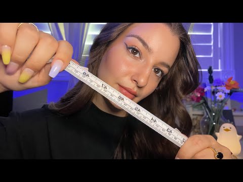 ASMR| Let Me Measure YOU 📏 (Personal Attention, Inaudible Whispering, Writing Sounds)