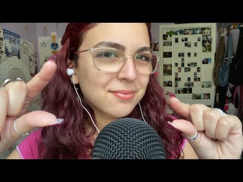 ASMR | quickly getting something out of your eye (mouth sounds, plucking)