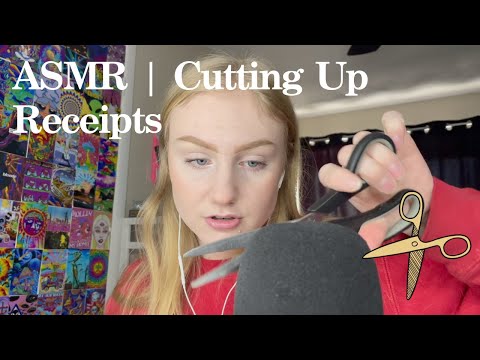 ASMR | Cutting Up Receipts