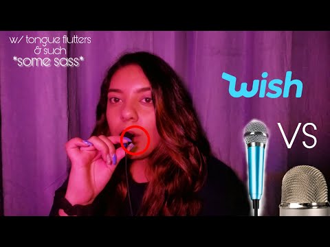AsMr 🤷🏽‍♀️ $1 Mini Mic: Tongue Fluttering Shaking & Mouth Sounds 💸 *from WISH.com*