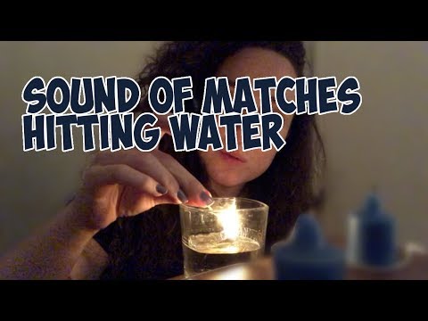 What happens when you put out matches in water?! [ASMR]
