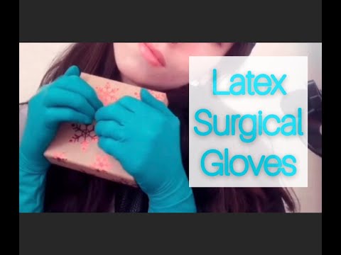 Playing with Latex Surgical Gloves🧤[ASMR]