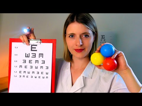 ASMR Augenarzt testet deine Sehkraft 👀 Eye Exam I Arzt/Doktor Roleplay (deutsch/german)