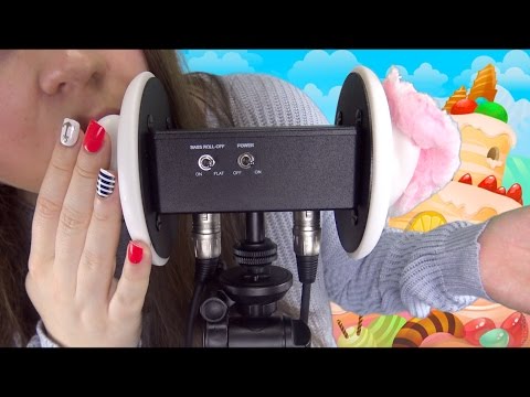 ASMR Ear Licking Cotton Candy on Your Ear