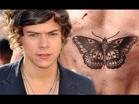 One Direction Harry Styles Gets A Butterfly Tattoo - commentary