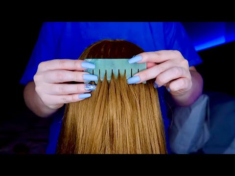 ASMR Scalp & Hair Treatment | Scalp Scratching, Hair Brushing, Head Massage, Hair Play | No Talking