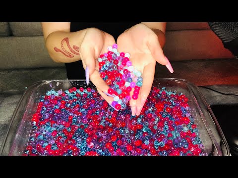 ASMR! Playing With Water Beads!!