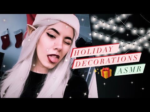 Holiday Decorations ASMR [I shove you in the tree🎄] [Lots of tapping]