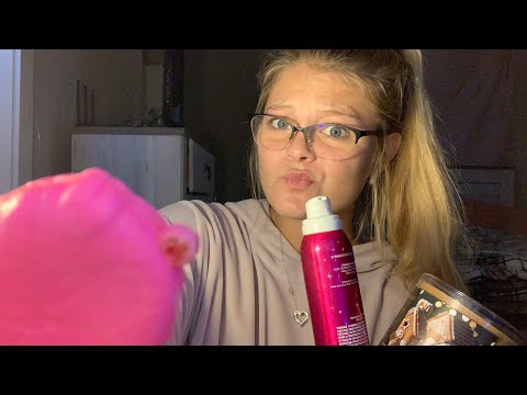 ASMR doing your makeup with the wrong  props fast and aggressive (mouth sounds) Vlogmas day 4