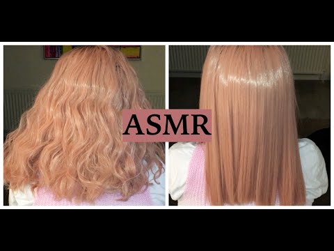 ASMR DONALOVEHAIR WIG STRAIGHTENING & UNBOXING (Hair Brushing, Whispering, Tapping Sounds) *Ad