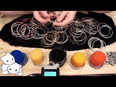 ✨ ASMR SATISFYING SORTING MY BANGLES AND BRACELETS  + TRY-ON 💍