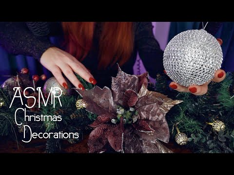 ASMR 🌟 Christmas Decorations Whisper 🌟 Baubles, Wood, Tapping, Sticky Fingers, Tinsel, Crinkles