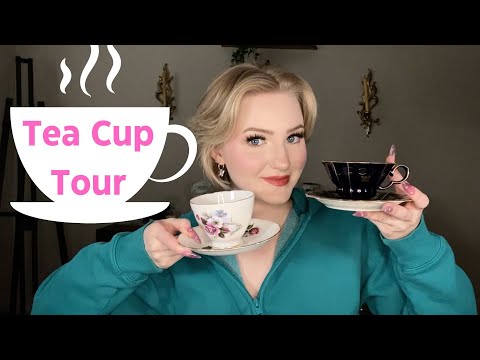 ASMR | Tea Cup Collection☕️ | OVER-EXPLAINING | GLASS TAPPING