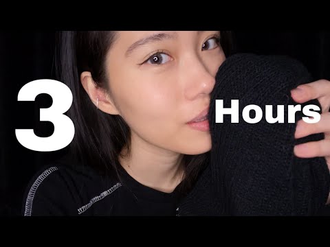 ASMR 3Hours Tingly 5 Words Triggers With Blowing & Mic Scratching