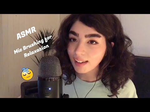 ASMR Mic Brushing for Relaxation (paint brushes, crinkly sounds, foam sounds)