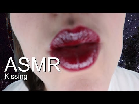 ASMR up close Lens kissing